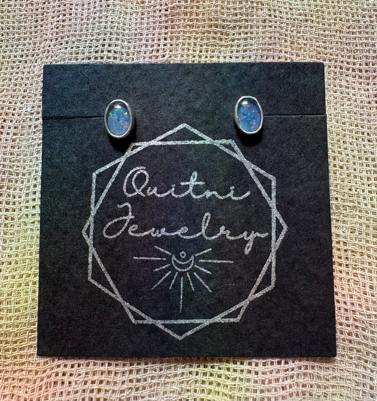 Opal Triplet Post Earrings