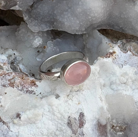 Rose Quartz Ring (Size 5)