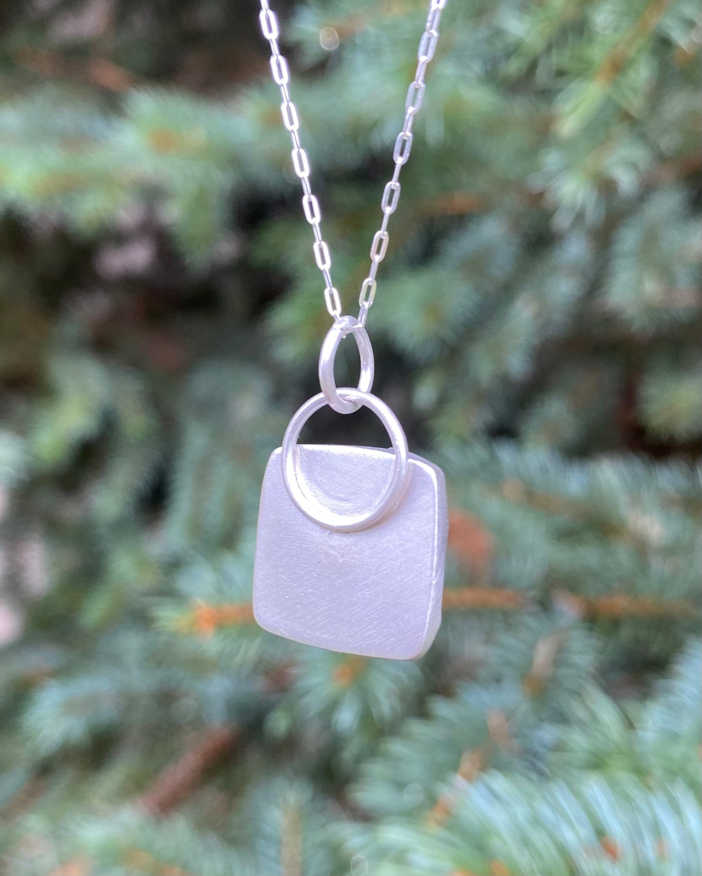 Rhodochrosite Necklace (16 inch chain)