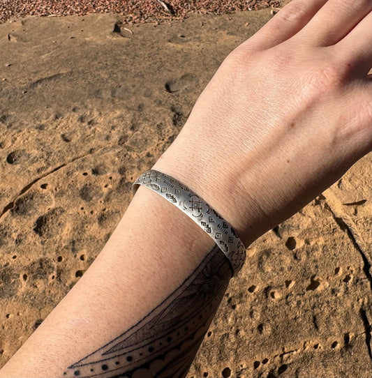 Stamped Cuff Bracelet