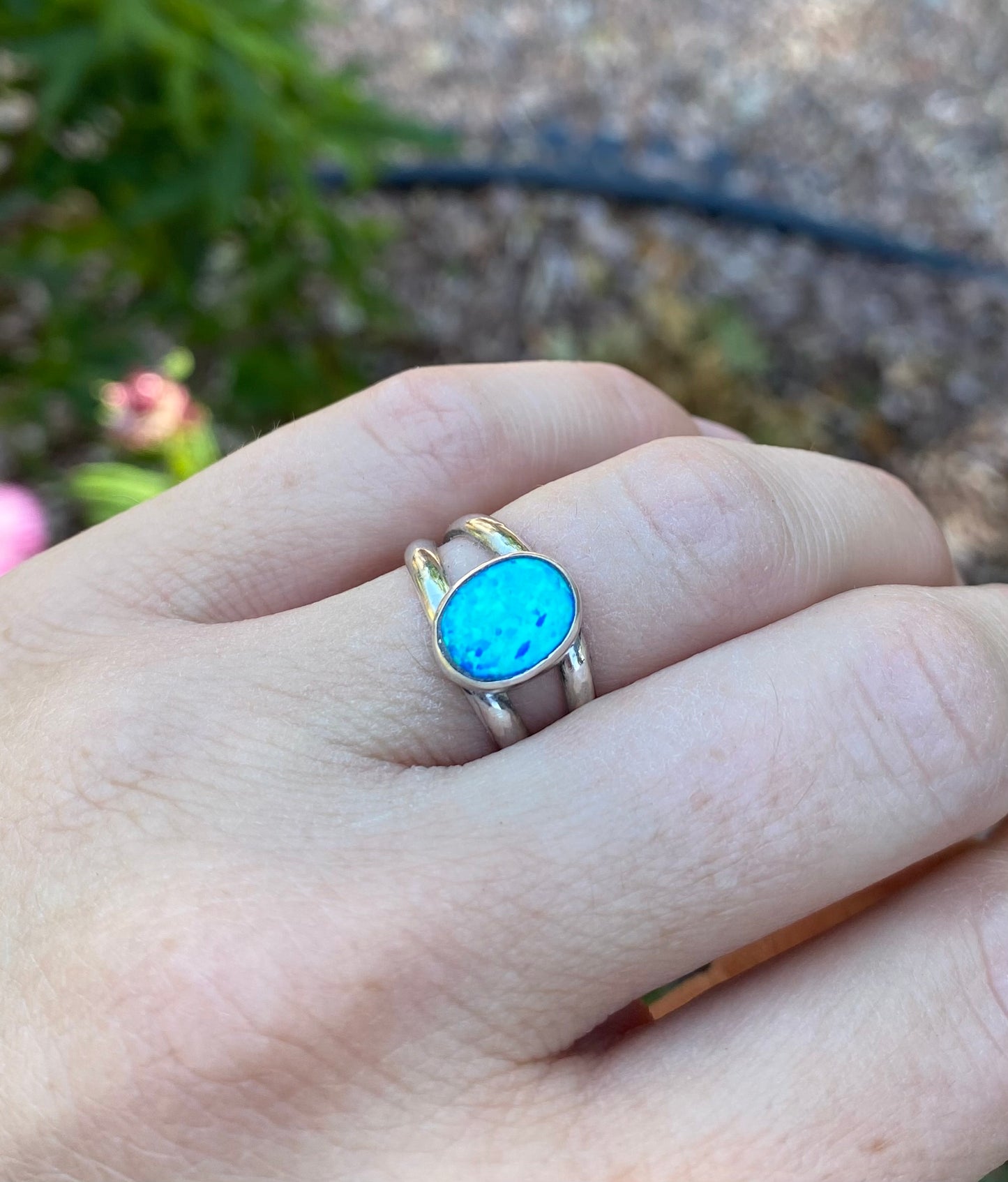 Lab Created Opal Ring (Size 6.75)