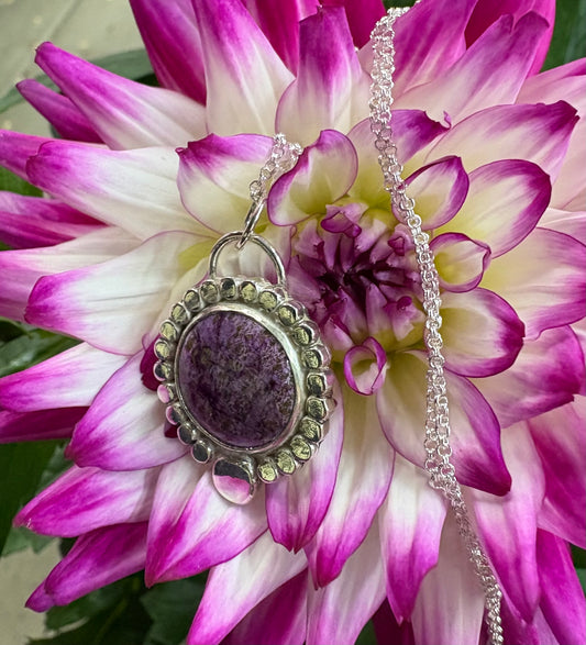 Stichtite Necklace (18 inch chain)