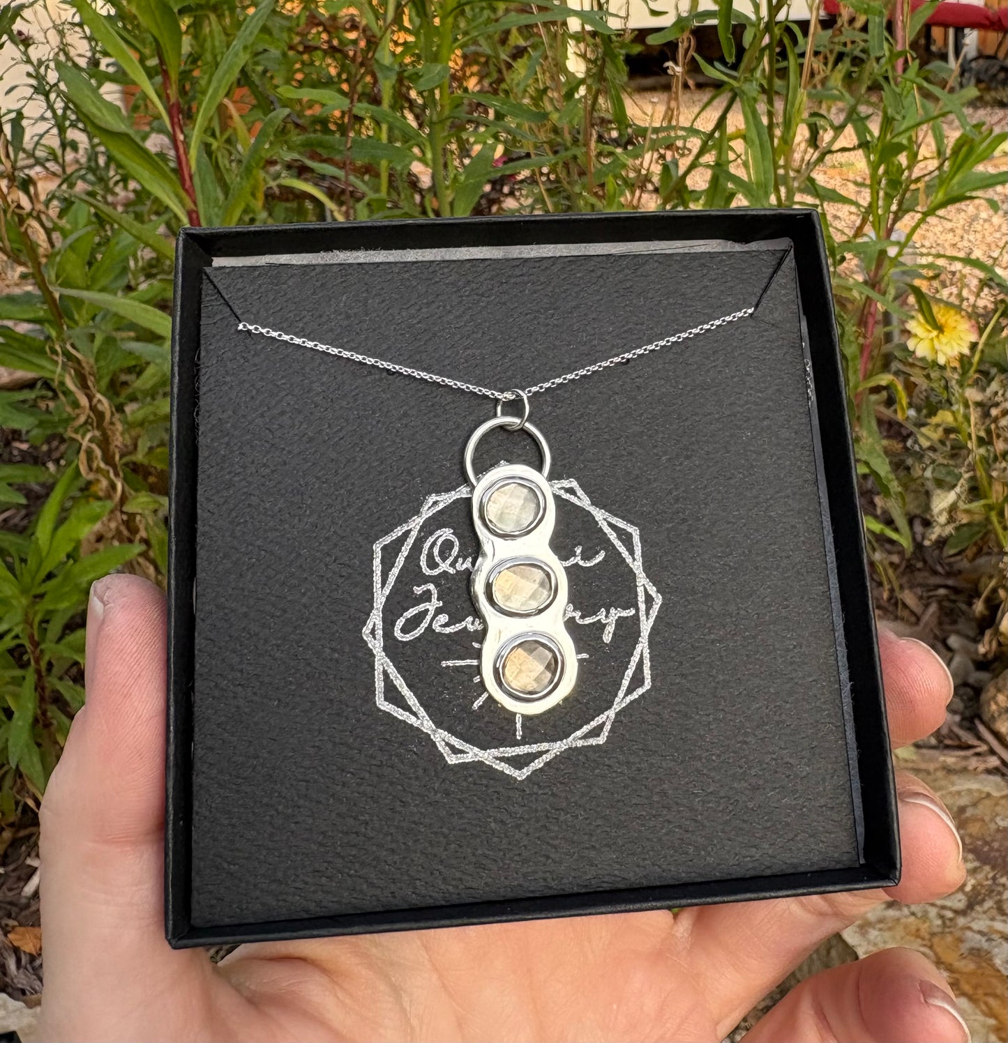 Smoky Quartz Talisman Necklace (16” Chain)