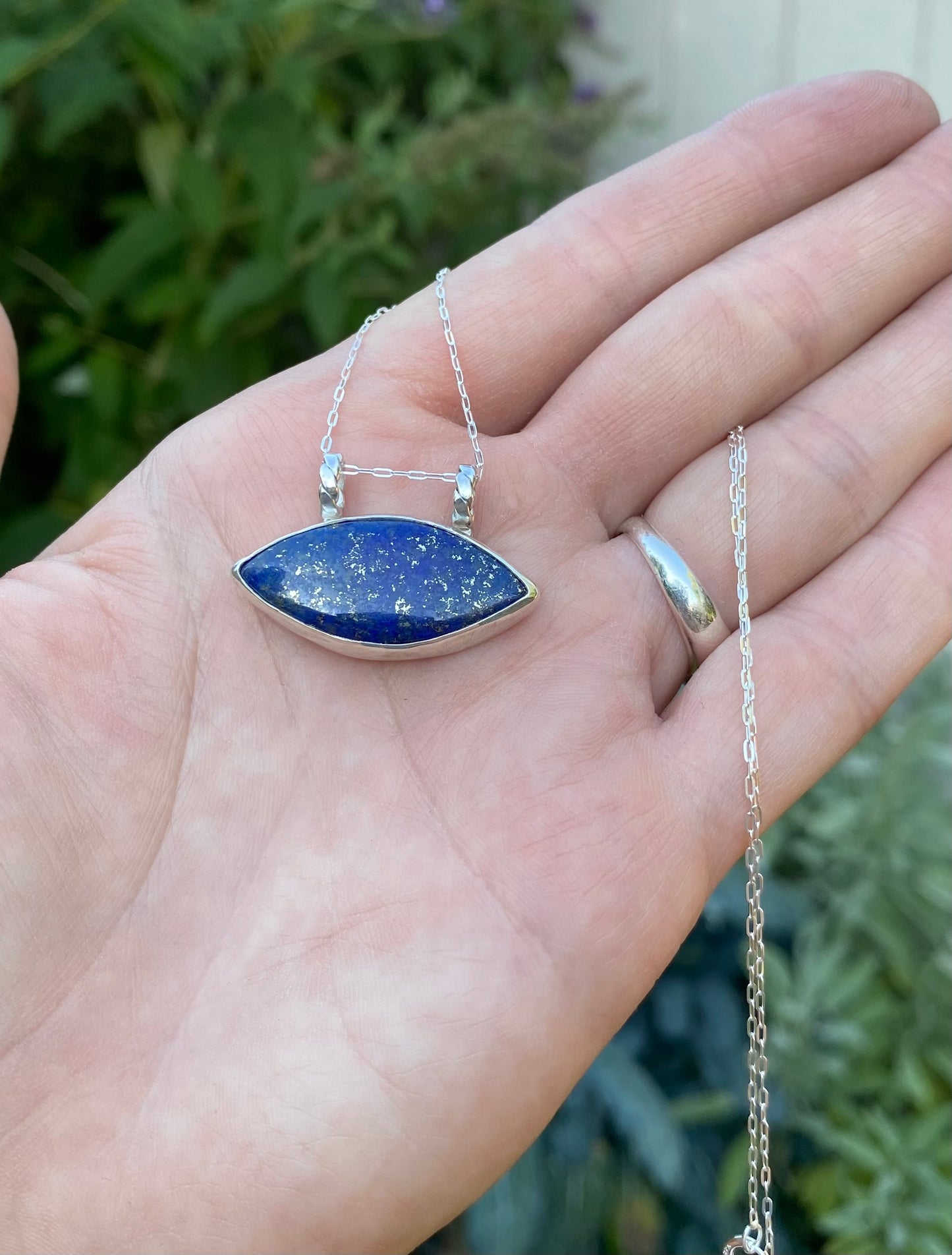 Lapis Lazuli Necklace (18 inch chain)