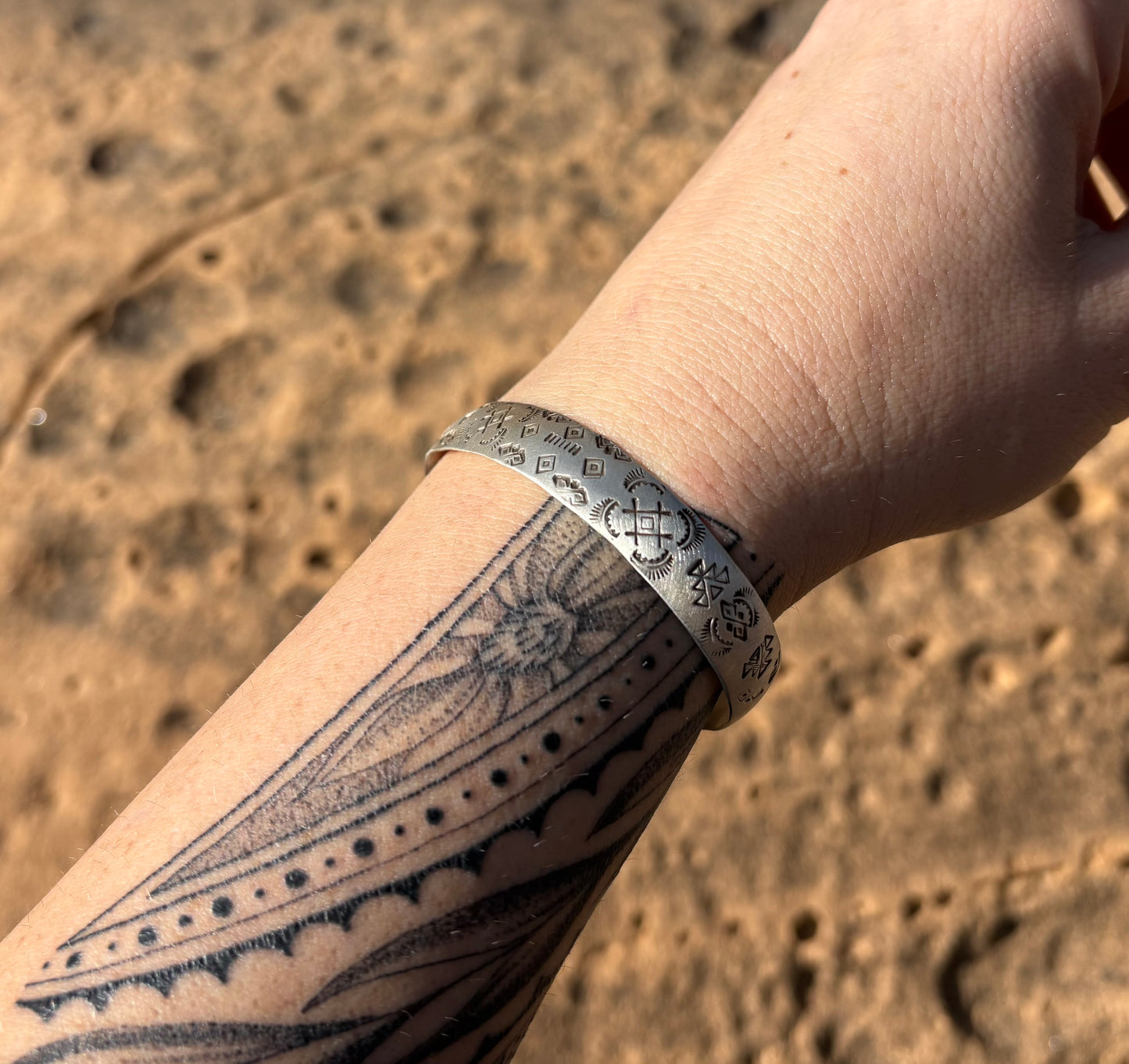 Stamped Cuff Bracelet