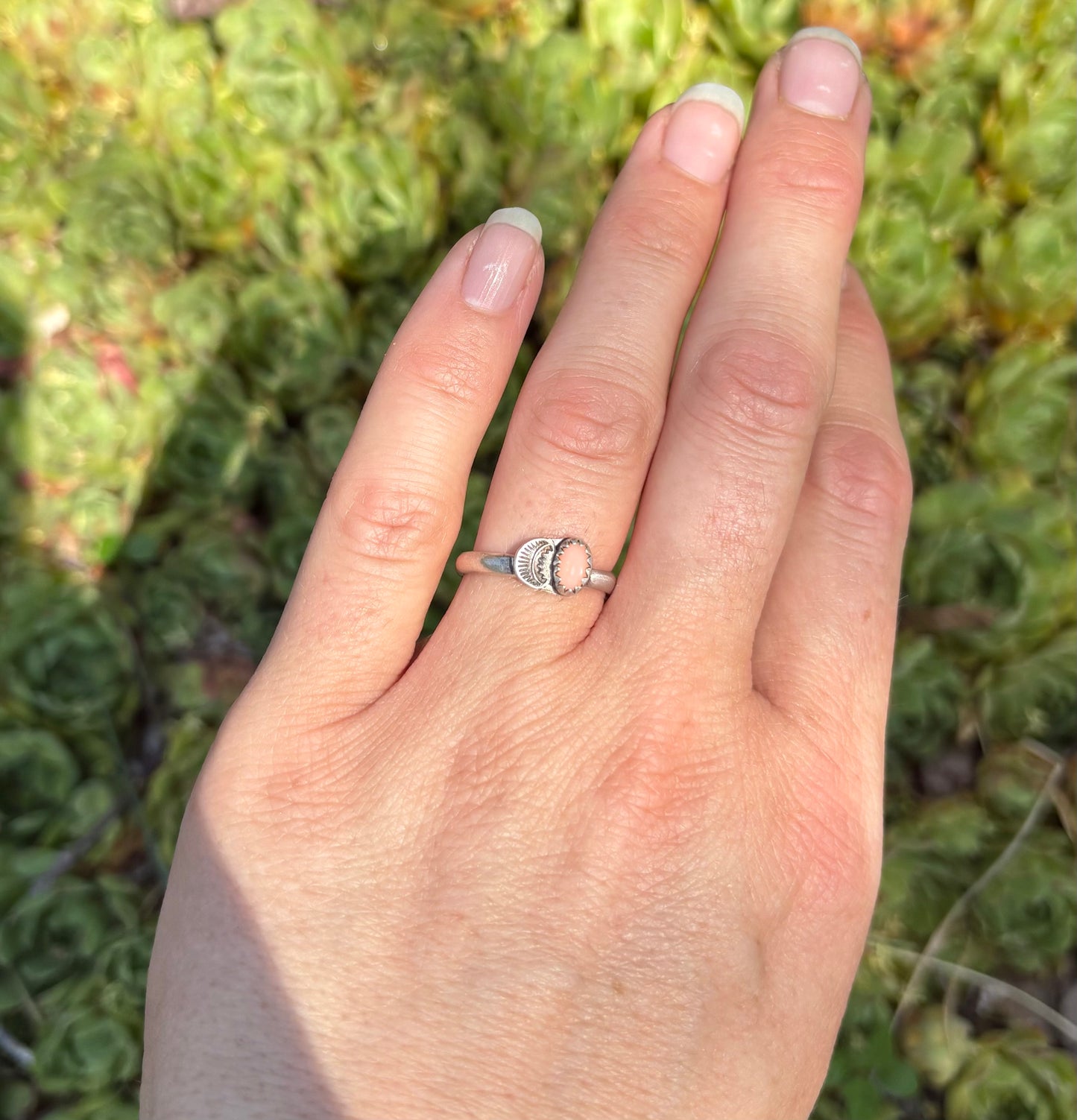 Pink Coral Ring (Size 7)