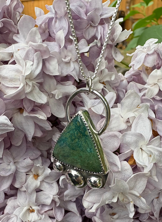 Shattuckite Necklace (18 inch chain)