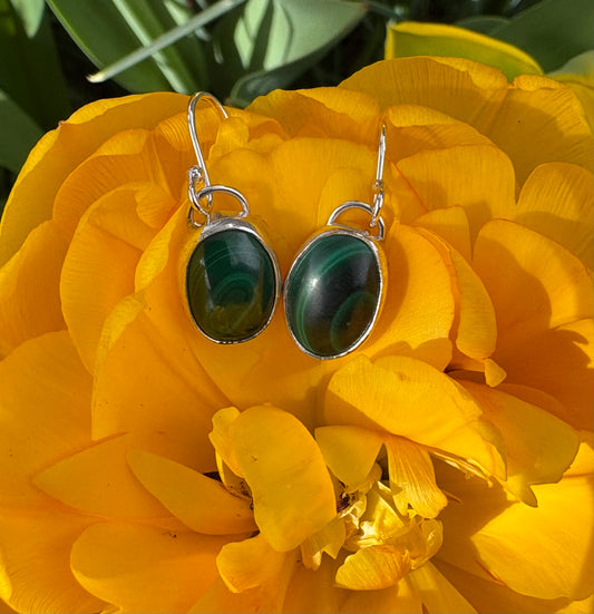 Malachite Earrings