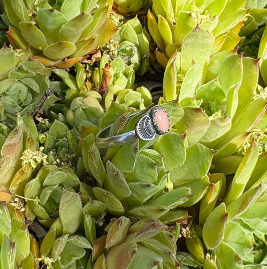Pink Coral Ring (Size 7)