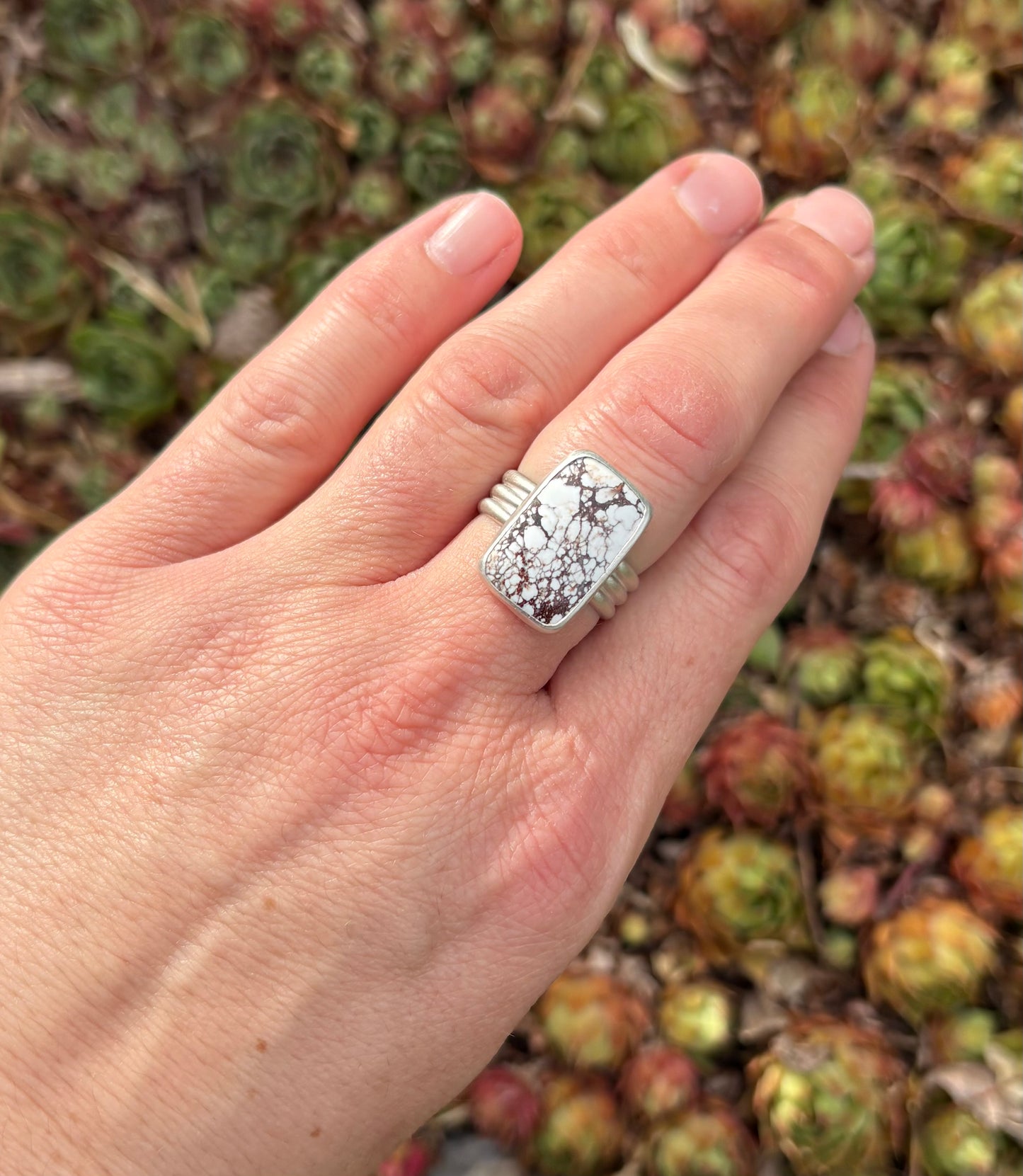 Wild Horse Magnesite Ring (Size 8.5)