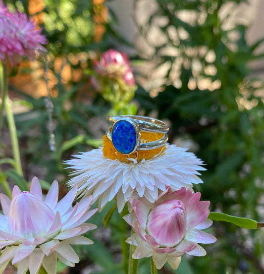 Lab Created Opal Ring (Size 6.75)