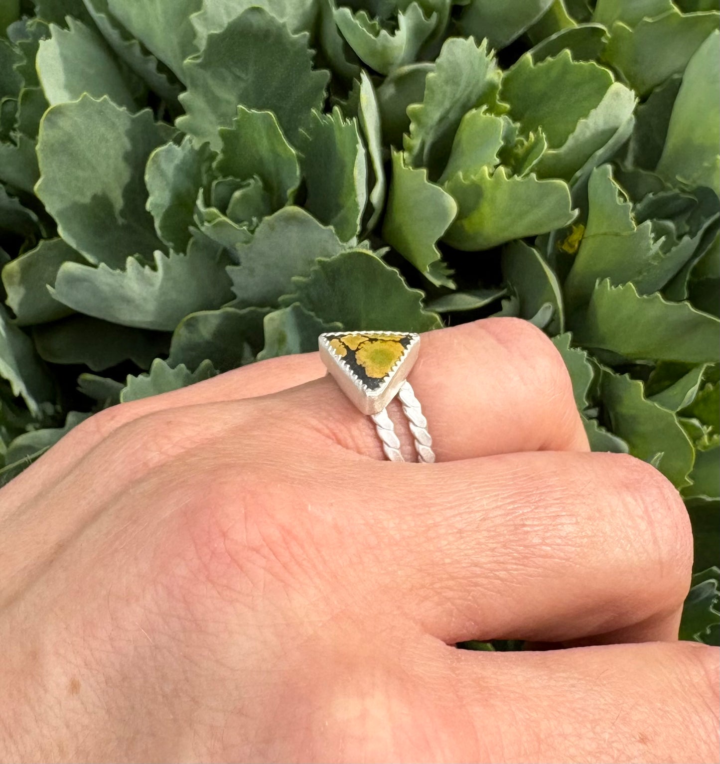 Hubei Turquoise Double Band Ring (Size 6)