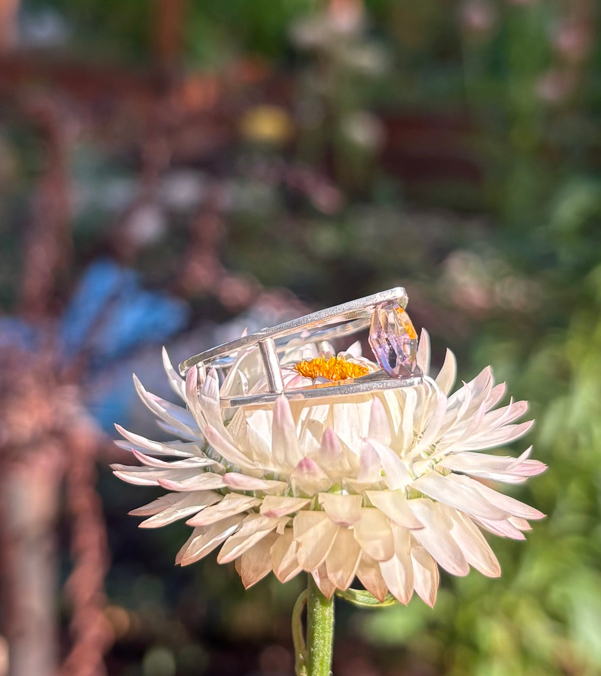 Ametrine Tension Set Ring (Size 8)
