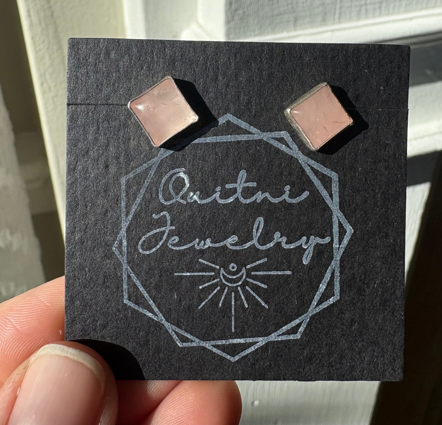 Rose Quartz Earrings