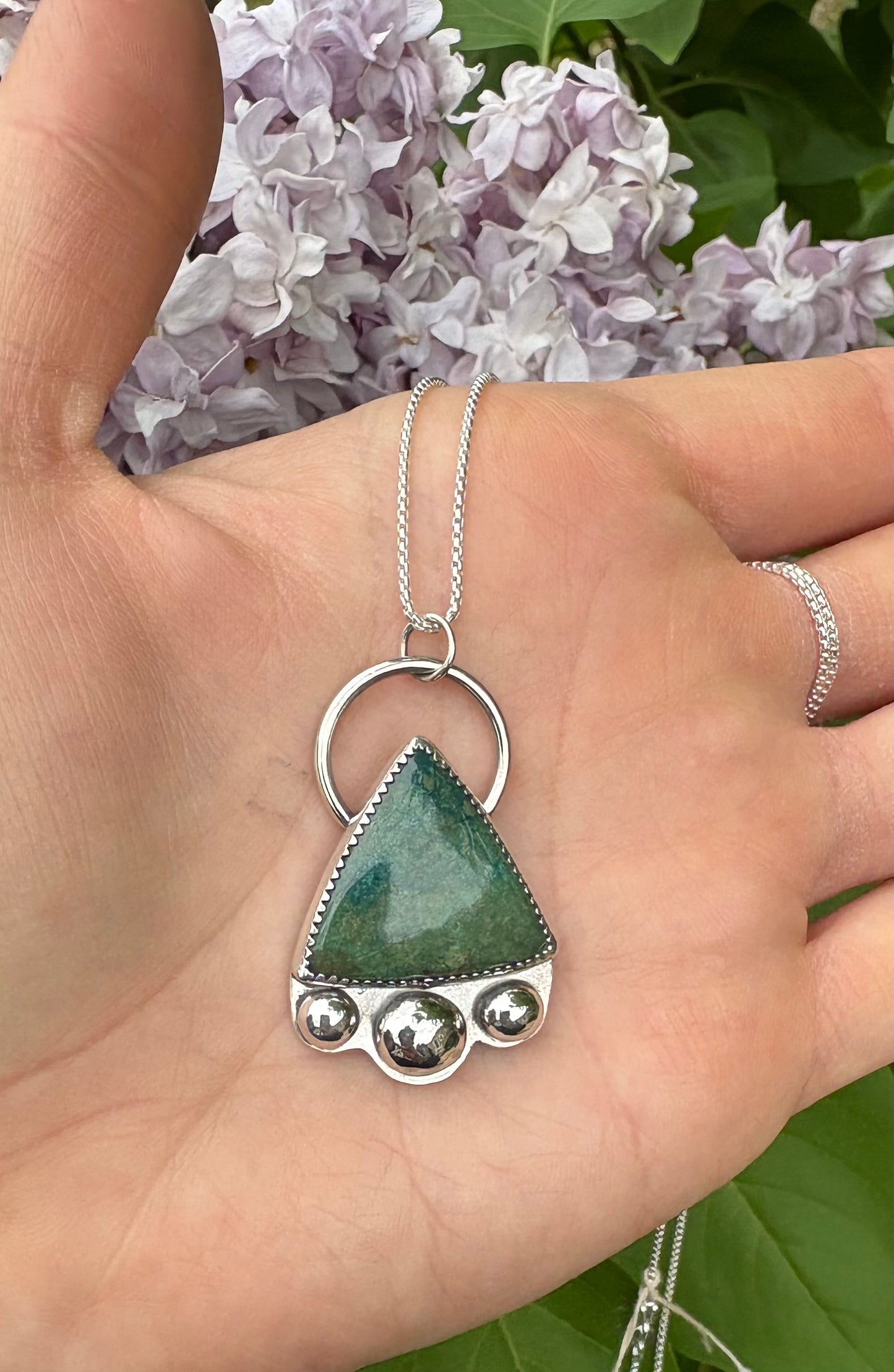 Shattuckite Necklace (18 inch chain)