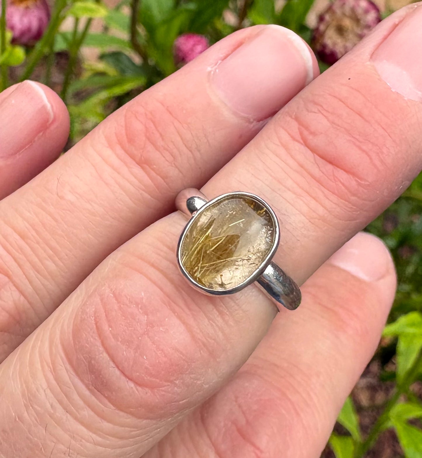 Rutile Quartz Ring (Size 5)