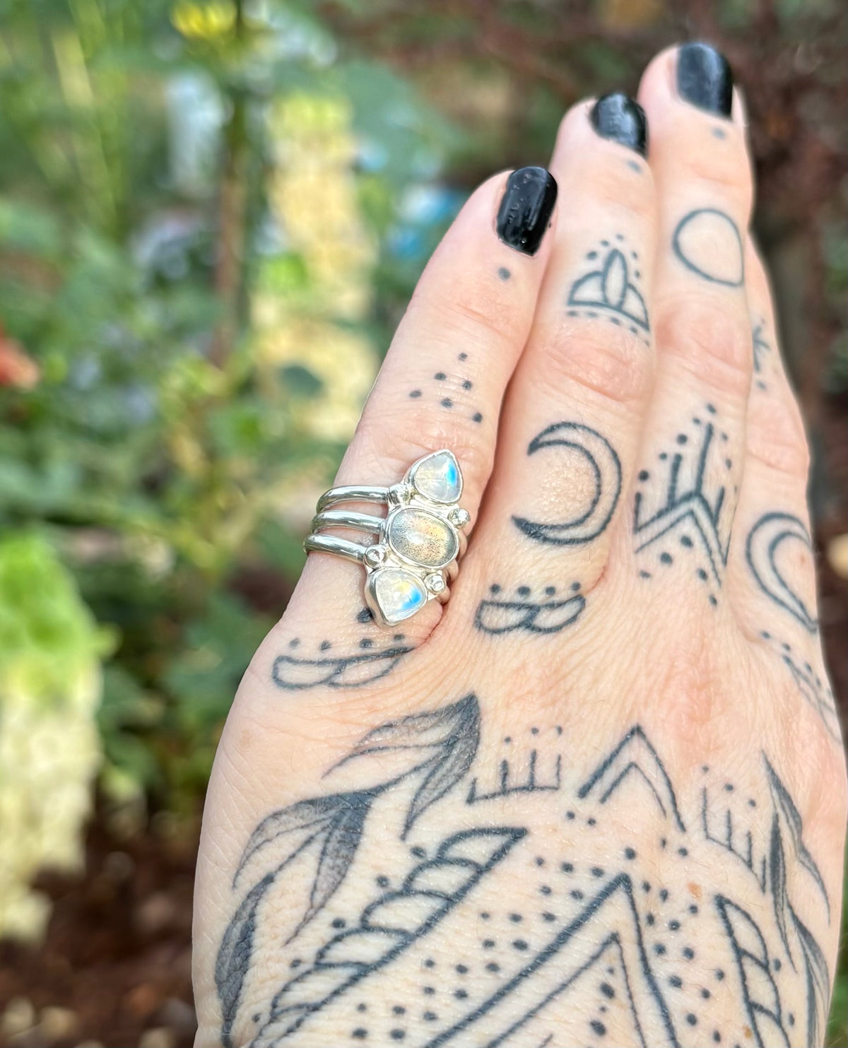 Moonshadow Talisman Ring (Size 4.75)