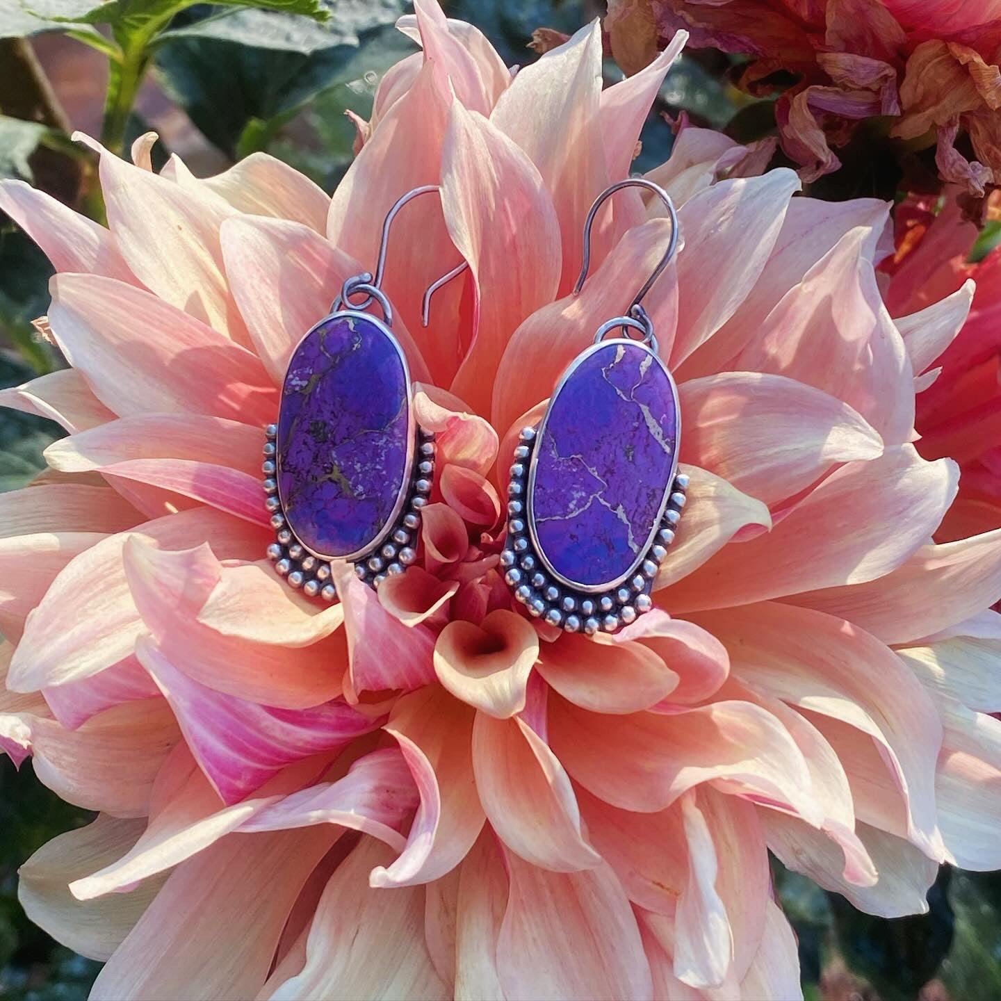 Purple Mohave Turquoise Earrings