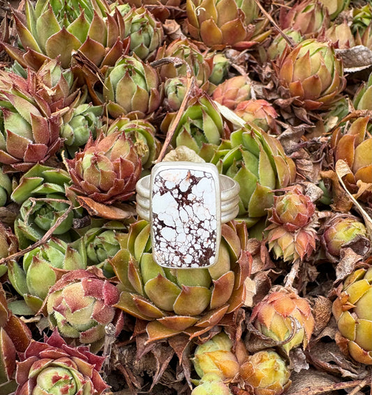 Wild Horse Magnesite Ring (Size 8.5)