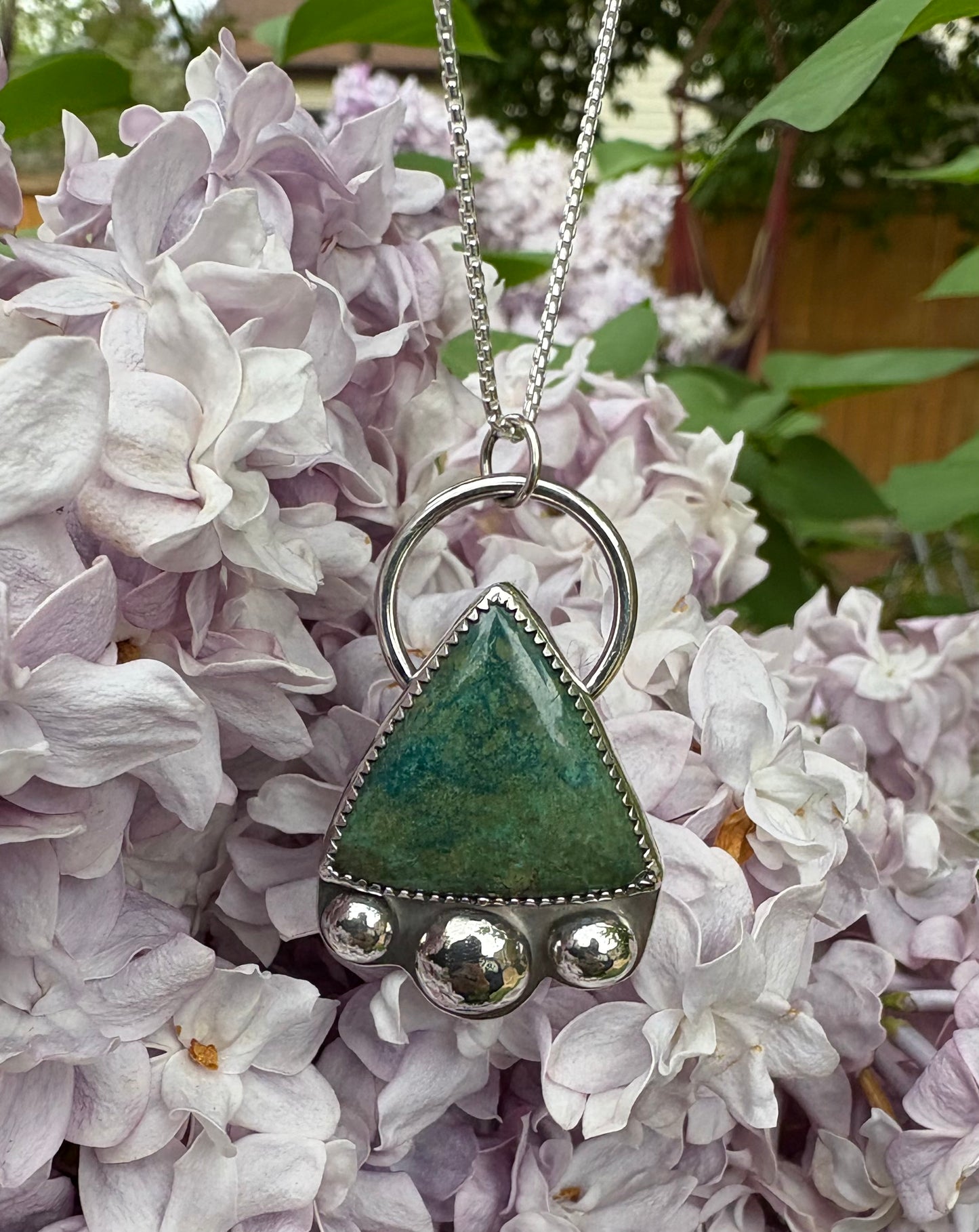 Shattuckite Necklace (18 inch chain)