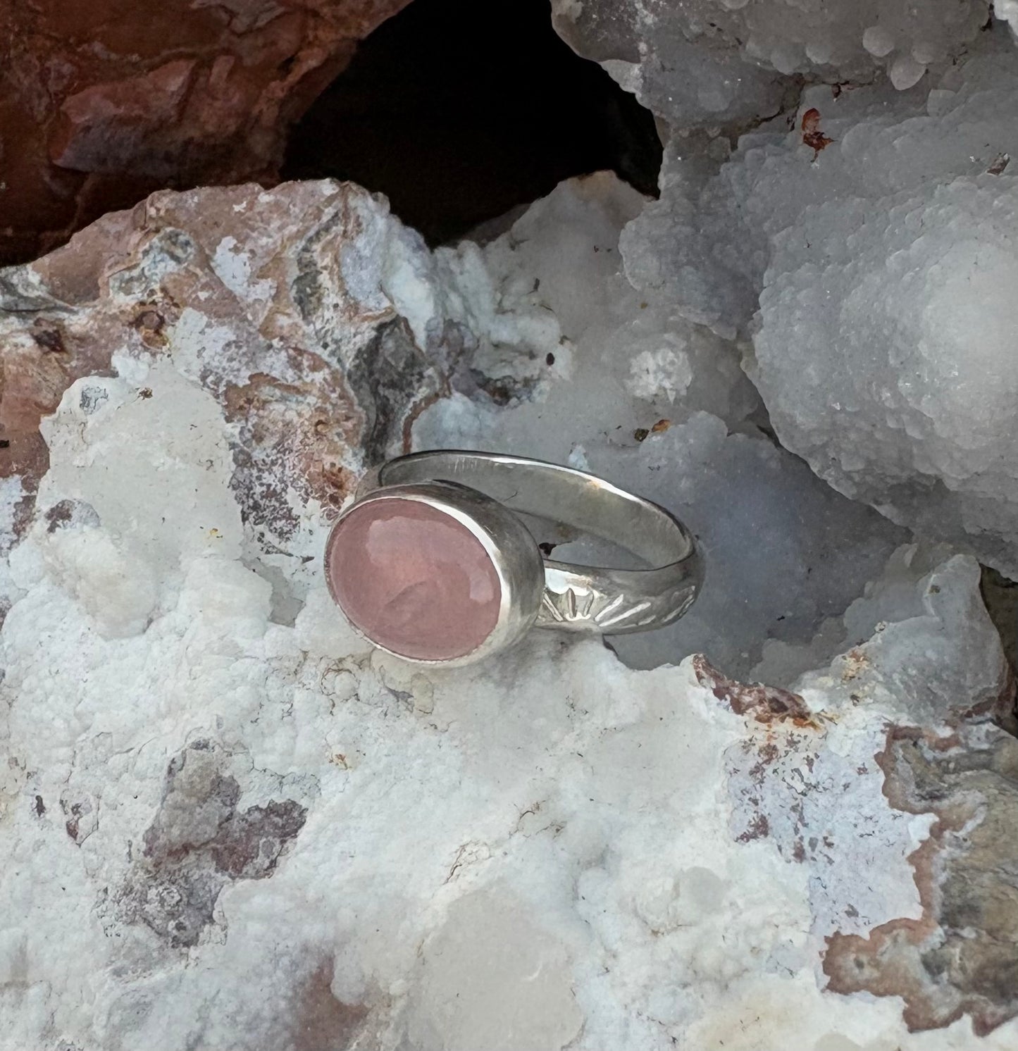 Rose Quartz Ring (Size 5)