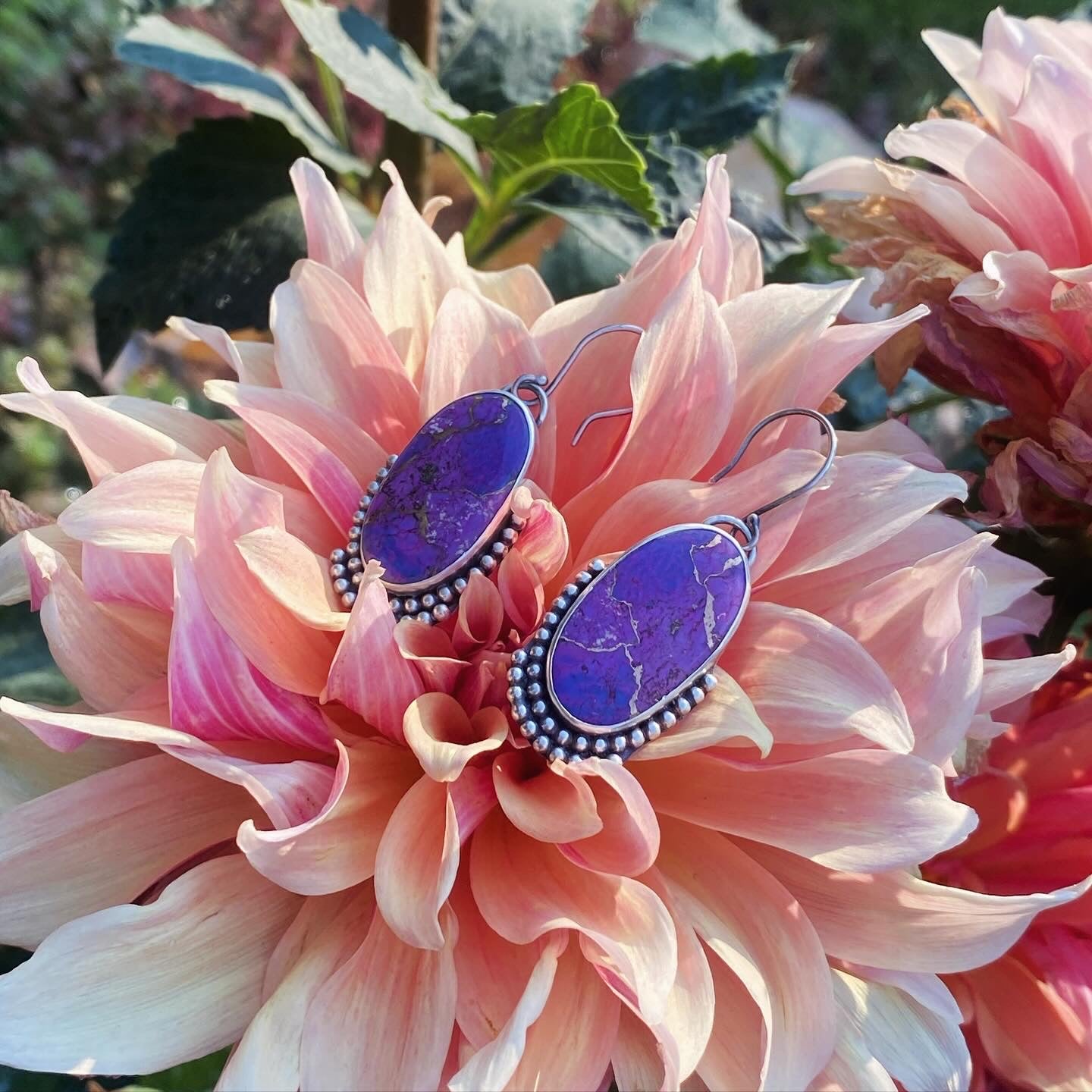 Purple Mohave Turquoise Earrings