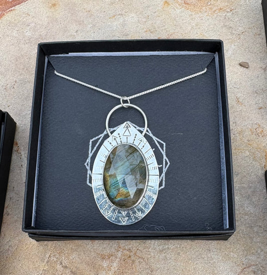 Onward Labradorite Necklace (18” Chain)