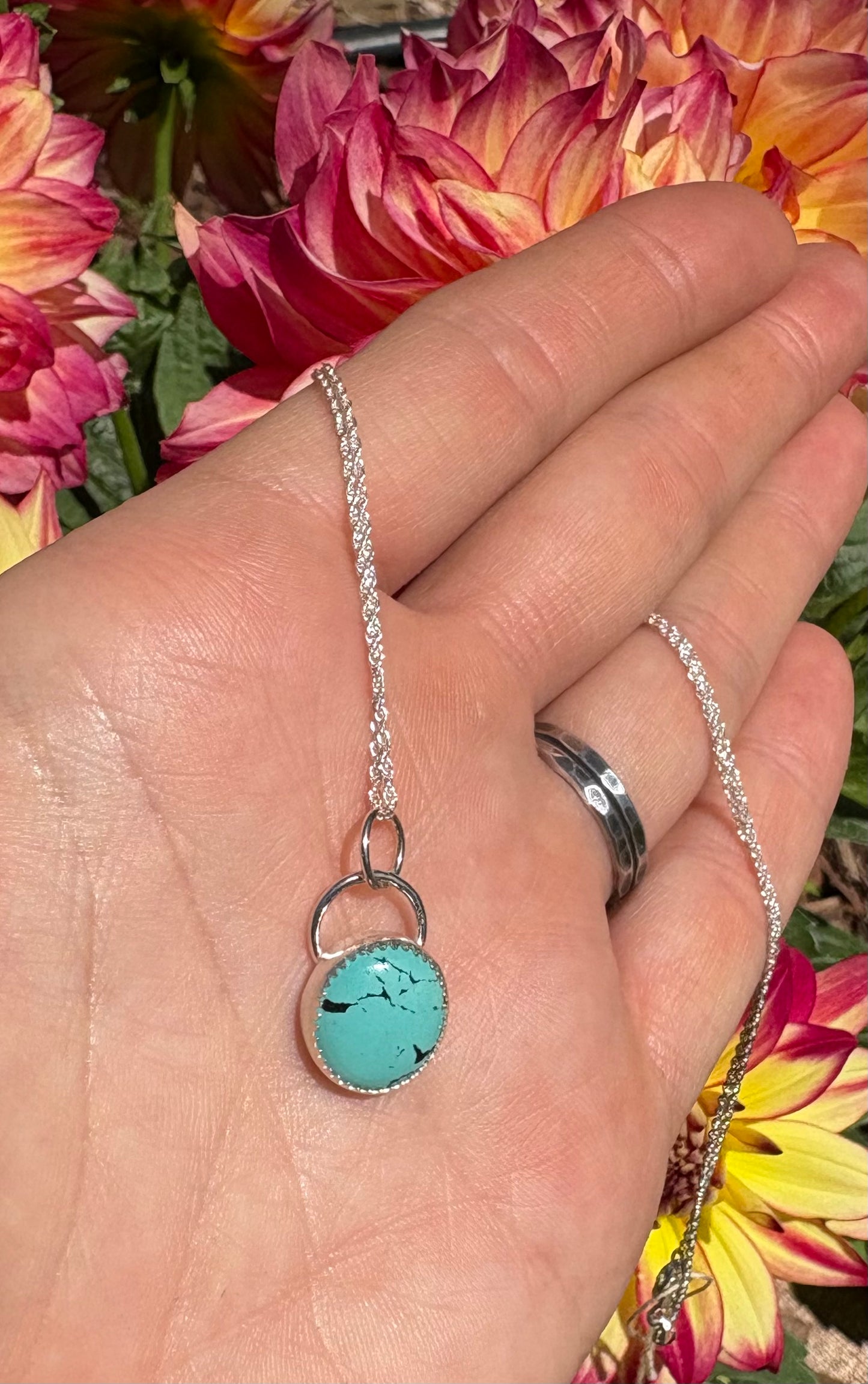 Turquoise Necklace (16 inch chain)