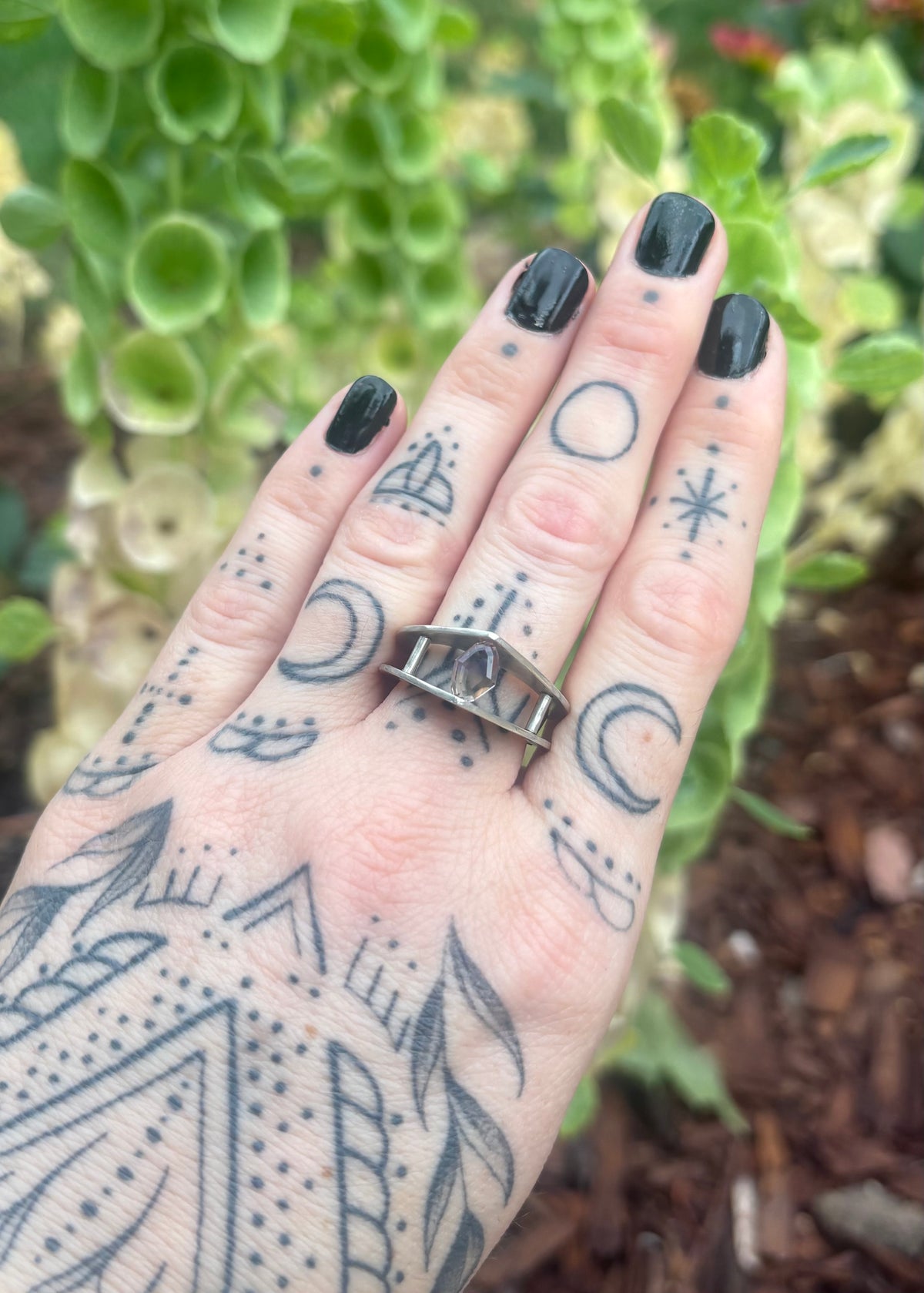 Ametrine Tension Set Ring (Size 8)