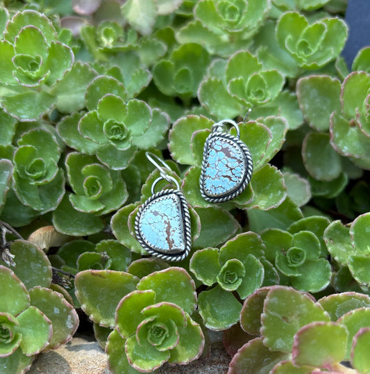 Half Moon Hubei Turquoise Earrings