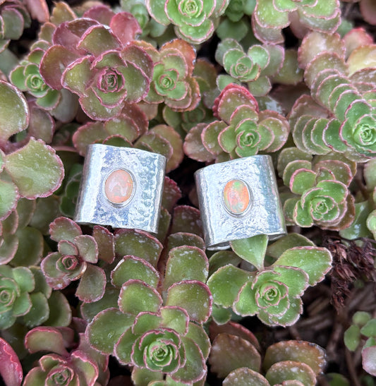 Ethiopian Opal Braid Cuff Set