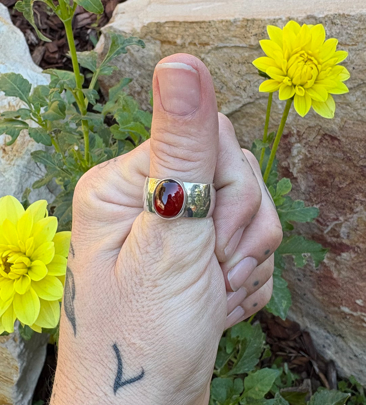 Garnet Ring (Size 10.5)