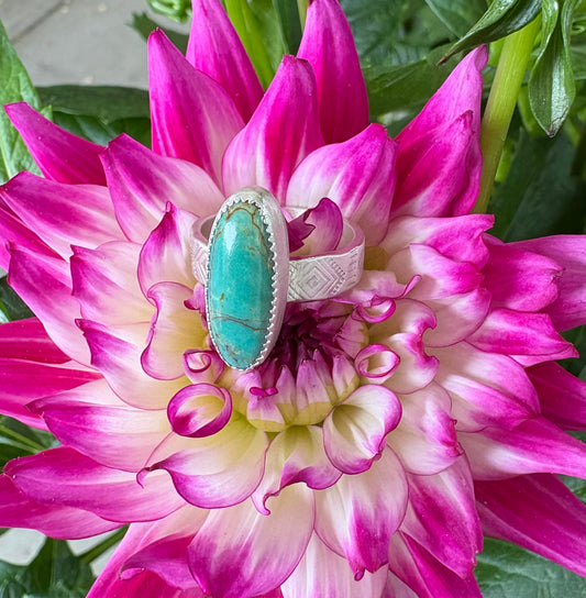 Kingman Turquoise Ring (Size 8)