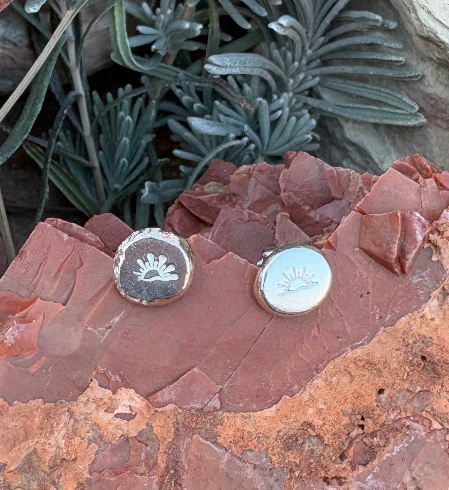 Sunrise Stamp Earrings