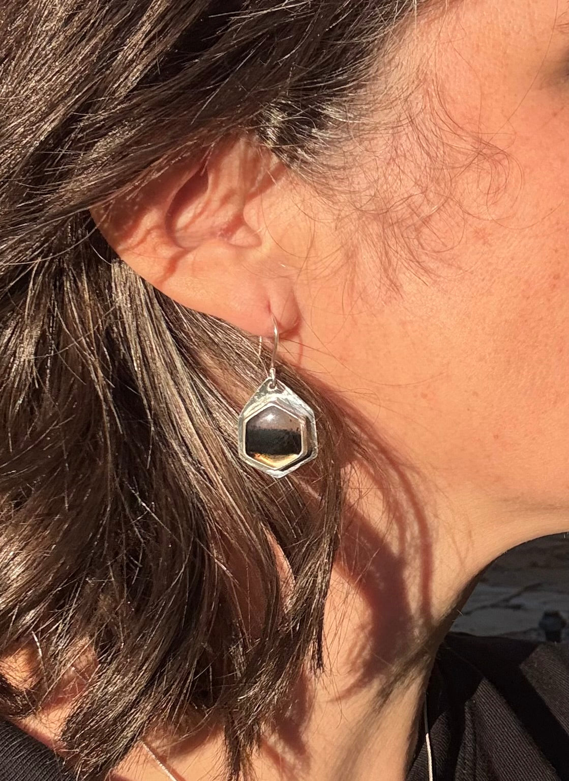 Hexy Montana Agate Earrings