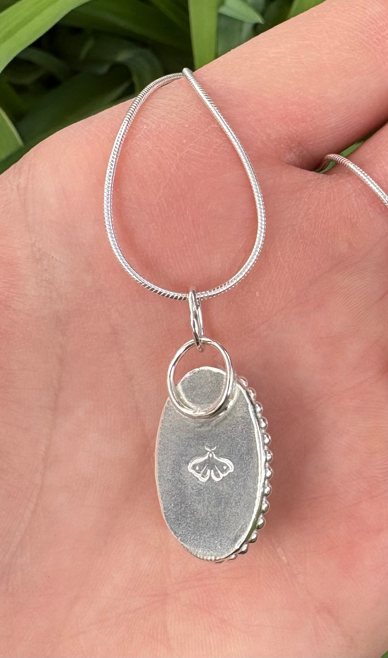 Rainbow Moonstone Necklace (18 inch chain)