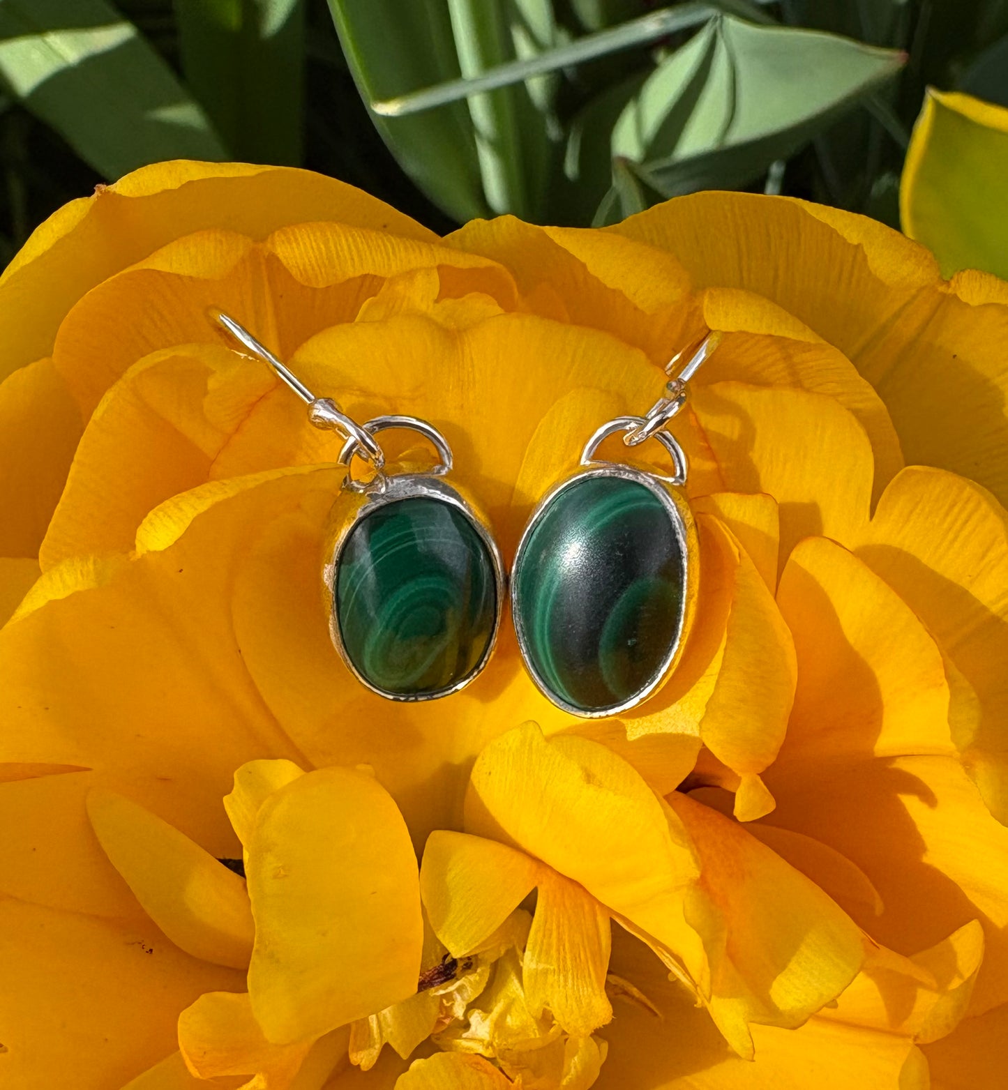 Malachite Earrings
