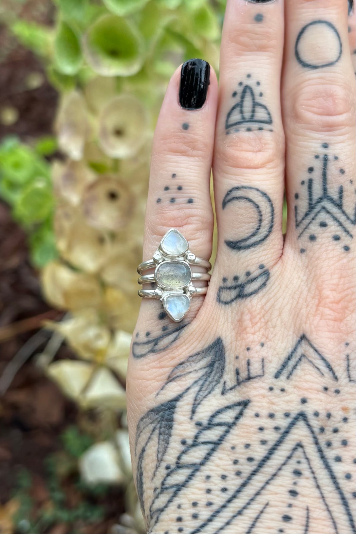 Moonshadow Talisman Ring (Size 4.75)