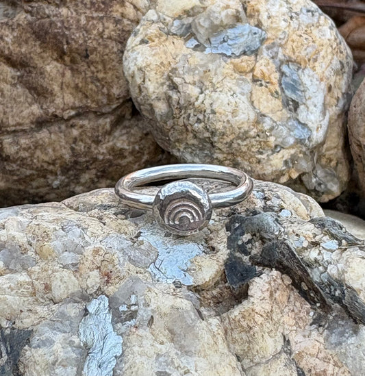 Rainbow Stamp Ring (Size 6)