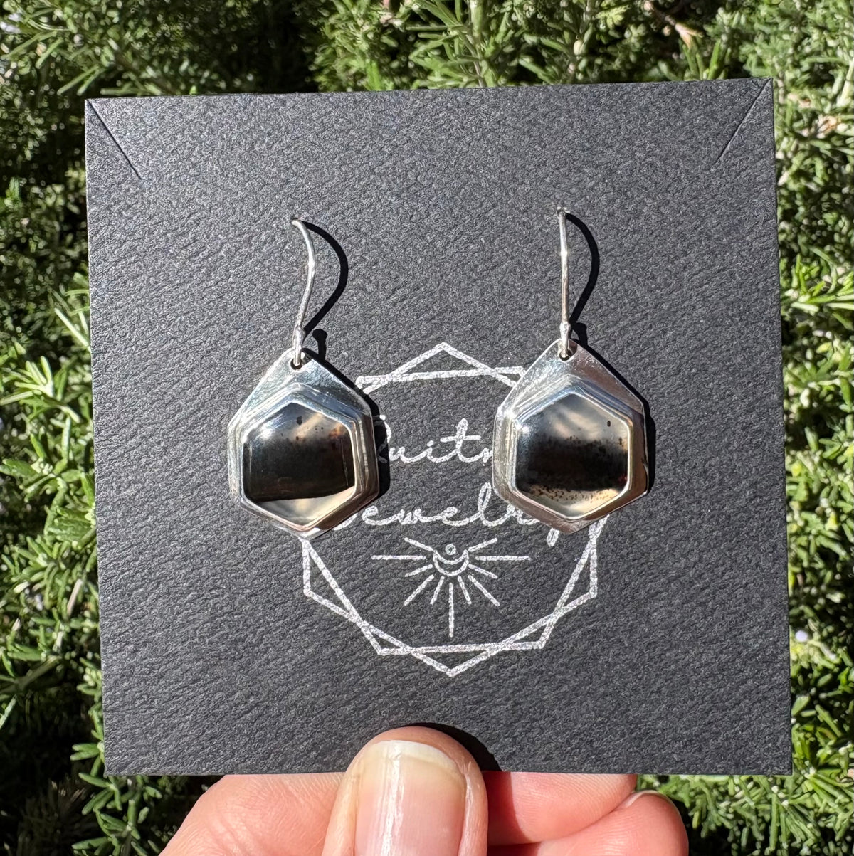 Hexy Montana Agate Earrings