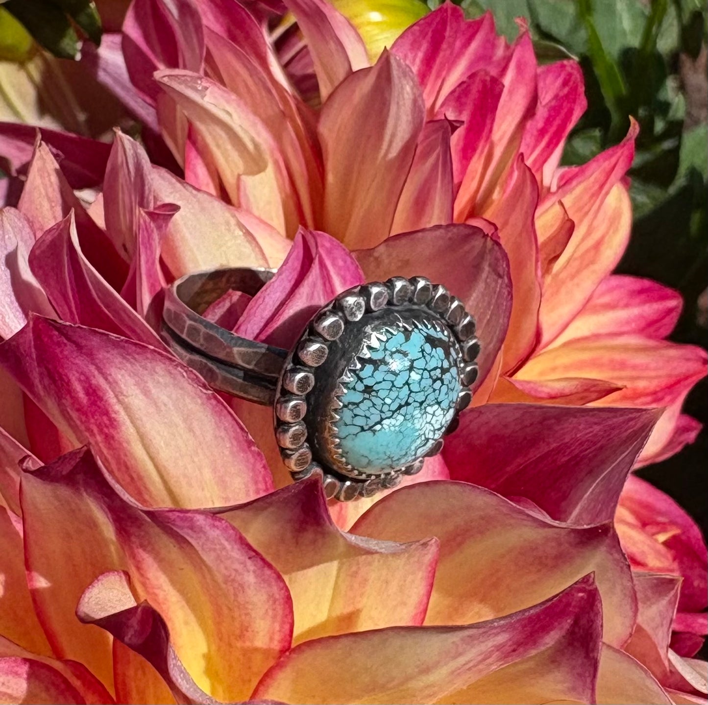 Kingman Turquoise Ring (Size 8)