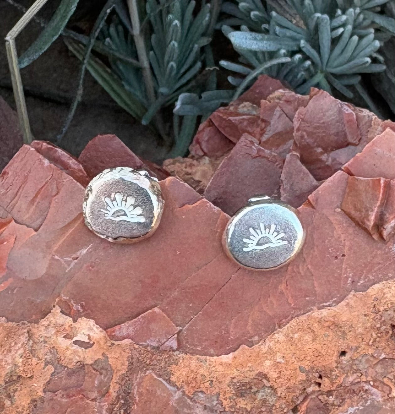 Sunrise Stamp Earrings