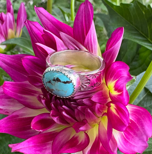 Kingman Turquoise Ring (Size 7)