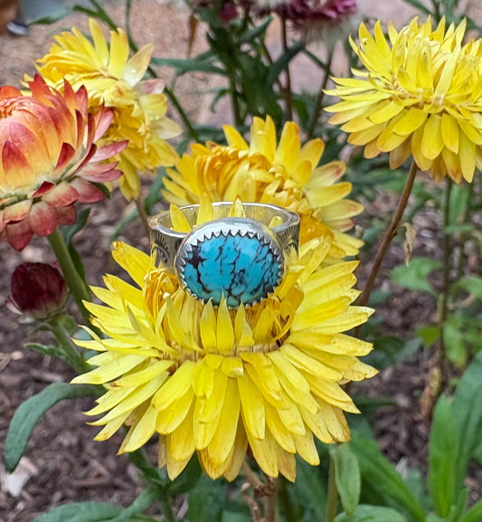 Kingman Turquoise Ring (Size 4.5)