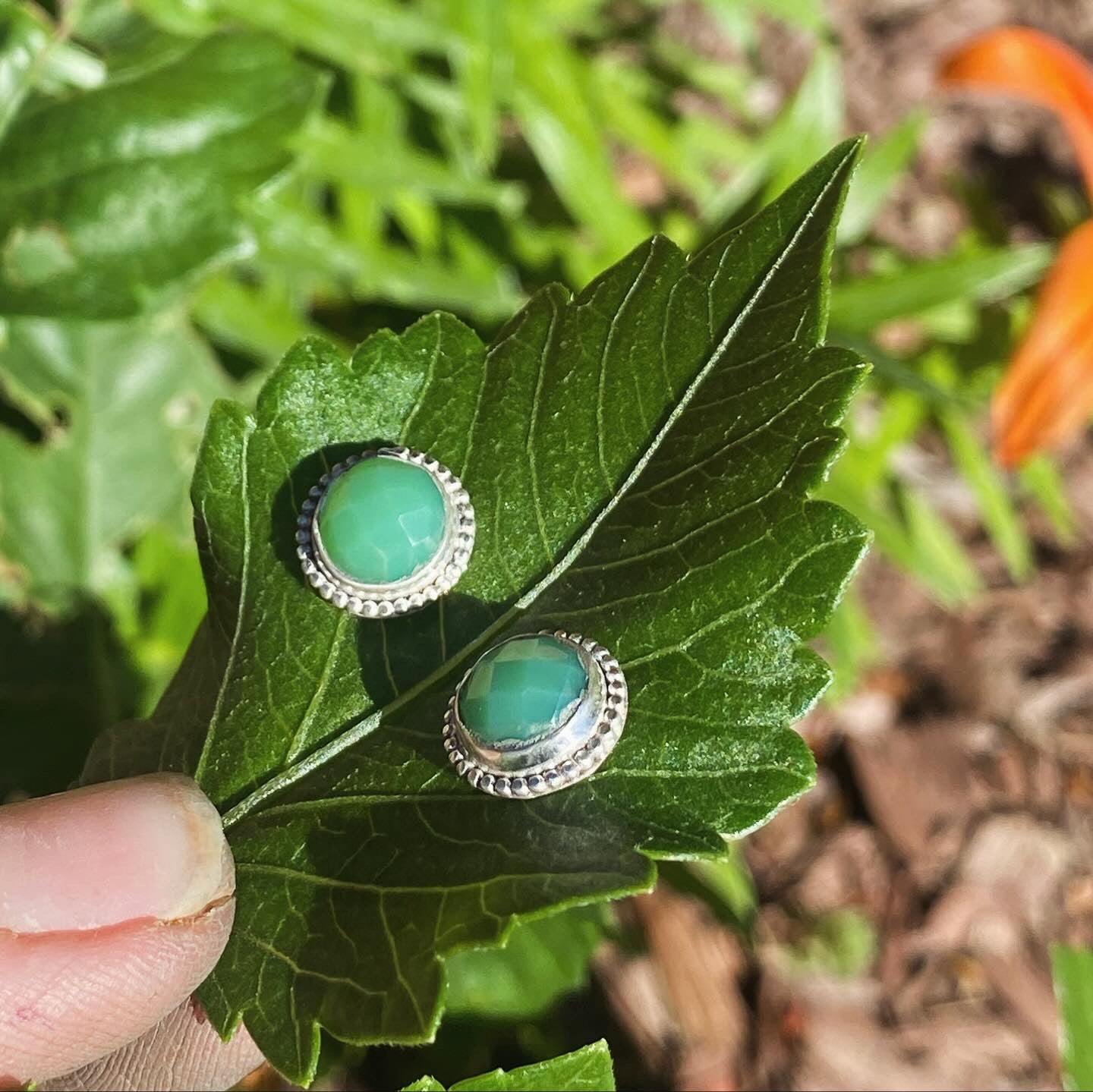 Chrysoprase Earrings