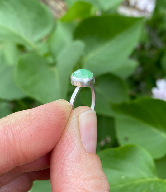 Chrysoprase Ring (Size 6.5)