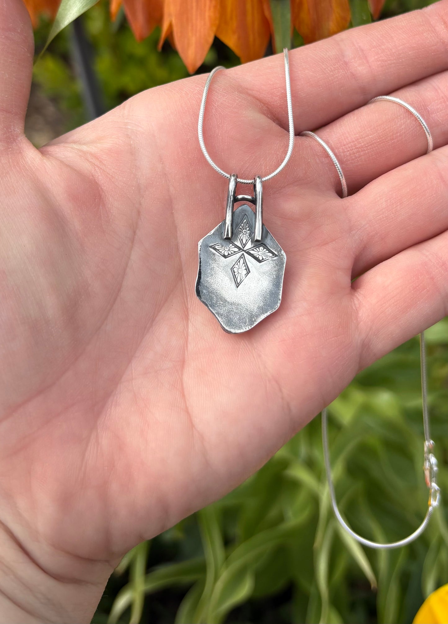 Purple Mohave Turquoise Necklace (18 inch chain)