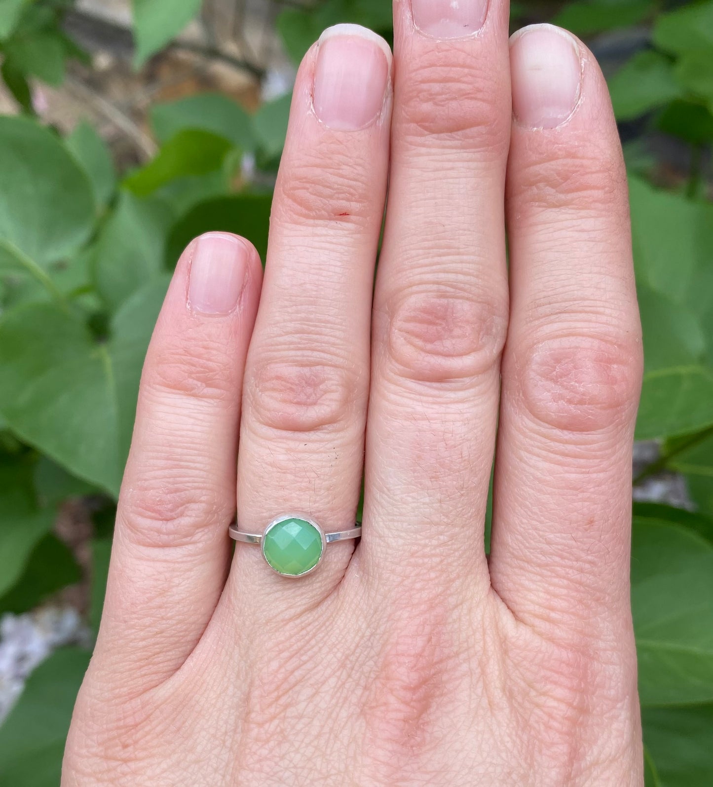 Chrysoprase Ring (Size 6.5)