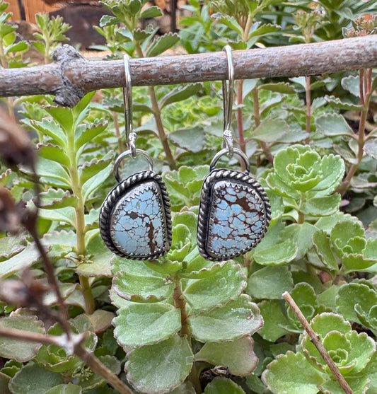 Half Moon Hubei Turquoise Earrings
