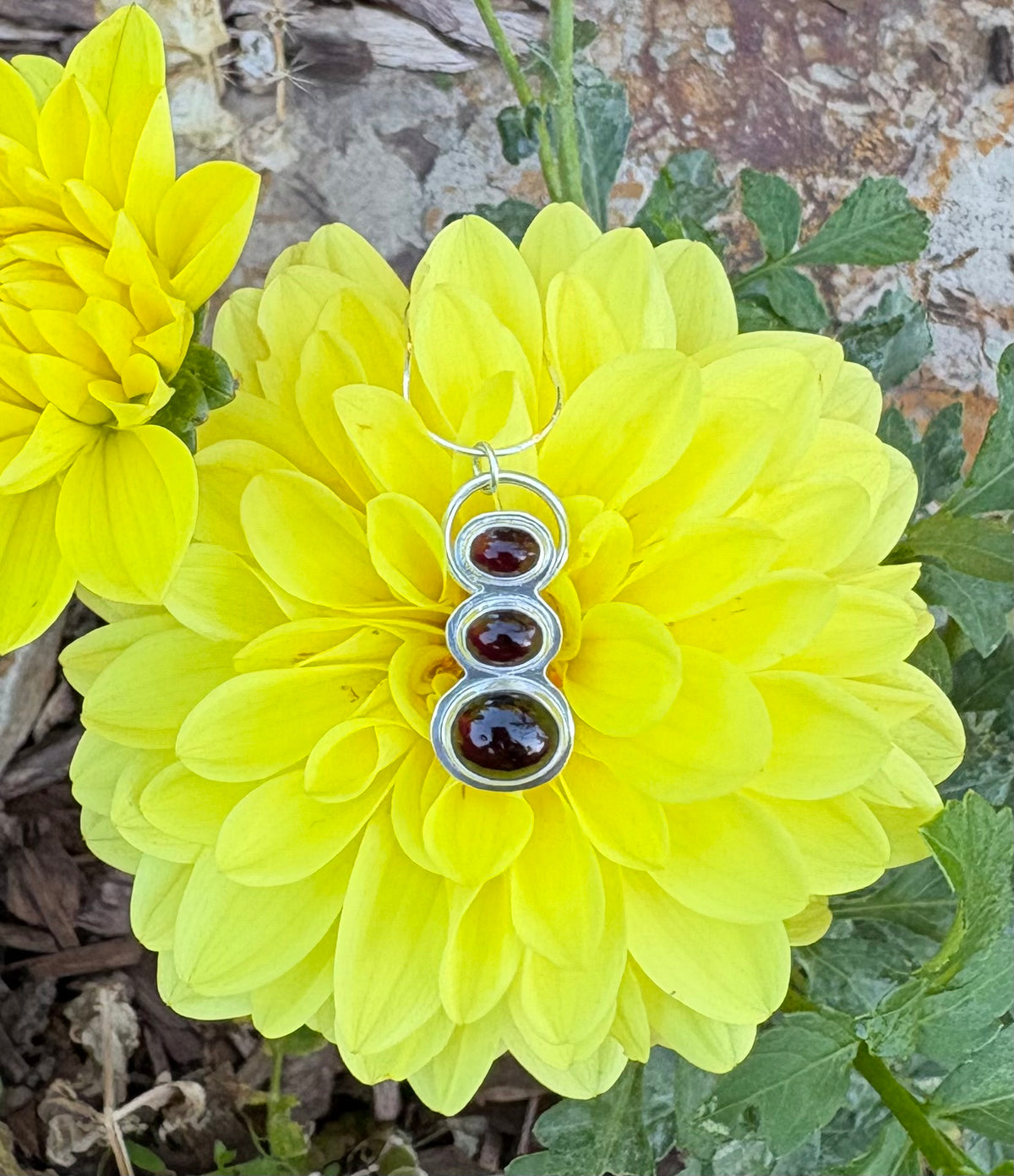 Cairn Garnet Necklace (18 Inch Chain)